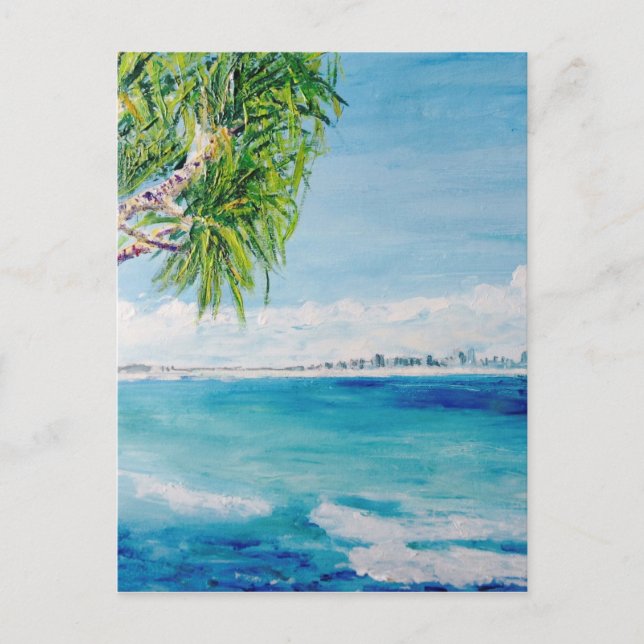 Ansichten von Burleigh Heads Postkarte (Vorderseite)