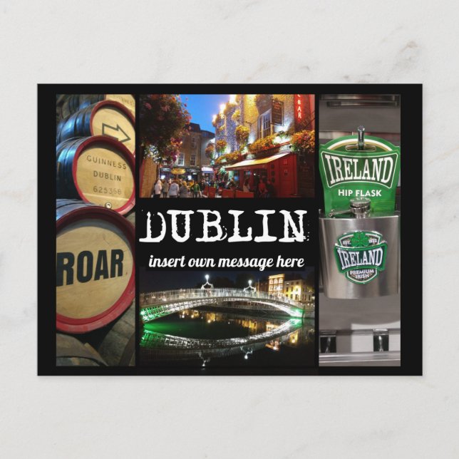 Ansichten von Dublin 2 mit benutzerdefinierter Mel Postkarte (Vorderseite)
