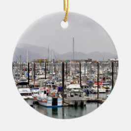 Ansichten von Homer Alaska Keramikornament