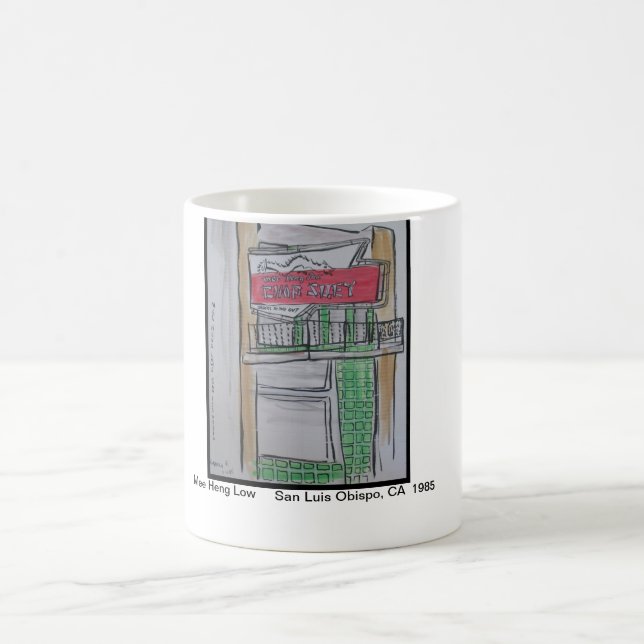 Ansichten von San Luis Obispo, Mee Heng niedrig Kaffeetasse (Mittel)