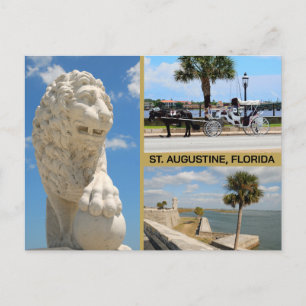 Ansichten von St. Augustine, Florida Postkarte