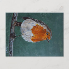 Ansichtkaart Roodborst. Postkarte