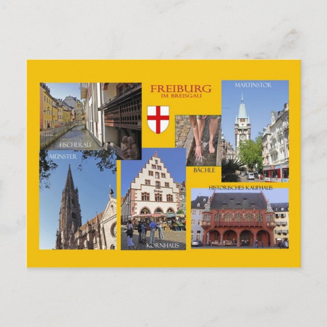 Ansichtskarte Freiburg im Breisgau Postkarte (Vorderseite)