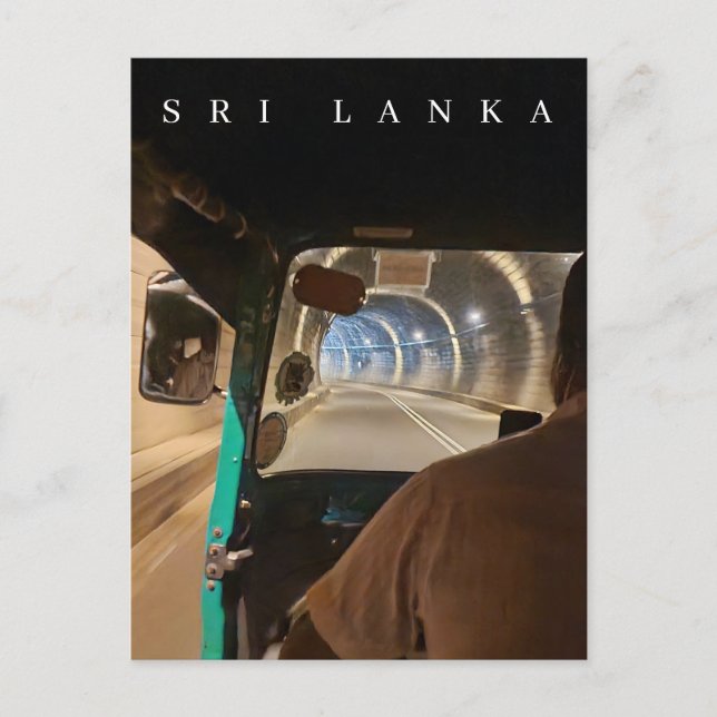 Ansichtskarte für den Tuk Tuk in Sri Lanka Postkarte (Vorderseite)