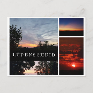 Ansichtskarte "Sonnenuntergänge in Lüdenscheid" Postkarte