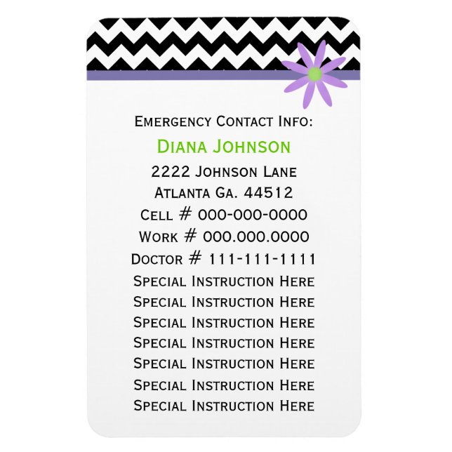 Ansprechpartner: Babysitter Premium Magnet (Vertikal)