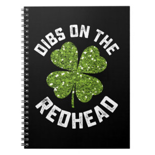 Anspruch auf die Rothaarige am St. Patrick's Day S Notizblock