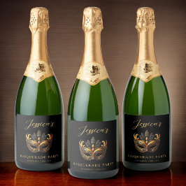 Anspruchsvolle Black & Gold Masquerade Celebration