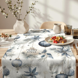 Anspruchsvolle Blue & Gold Weihnachten Kurzer Tischläufer