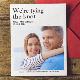 Anspruchsvolle Foto-Save the Date-Karte Save The Date