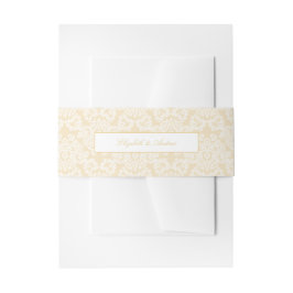 Anspruchsvolle Hochzeit mit Gold und Spitzen-Scrip Einladungsbanderole
