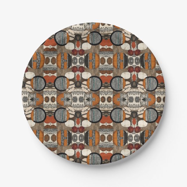 Anspruchsvolle Luxuskaribik Pappteller (Vorderseite)