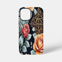 Anspruchsvolle Rose Floral iPhone 12 Mini Case Art Hülle