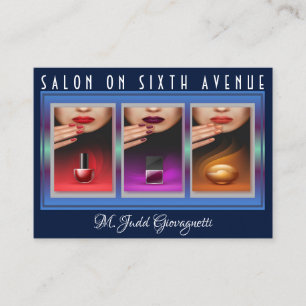 Anspruchsvolle Salon Business Card Visitenkarte