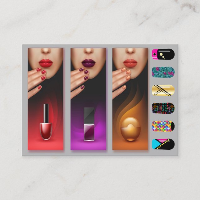 Anspruchsvolle Salon Business Card Visitenkarte (Vorderseite)