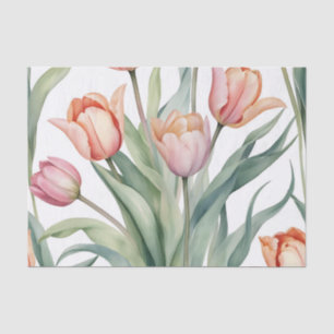 Anspruchsvolle Tulip mit Aquarellfarbe Seidenpapier