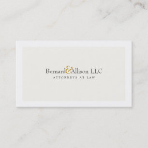 Anspruchsvoller Anwalt aus der White Business Card Visitenkarte