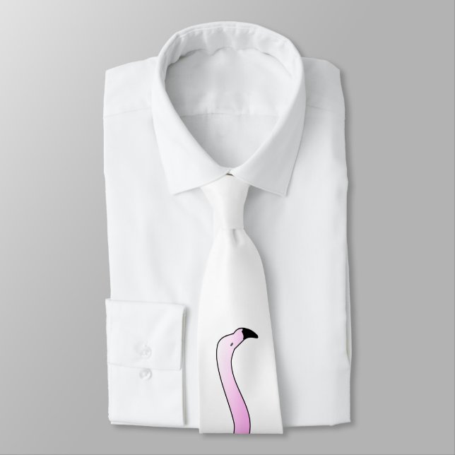Anspruchsvoller Flamingo-Kopf Krawatte (Gebunden)