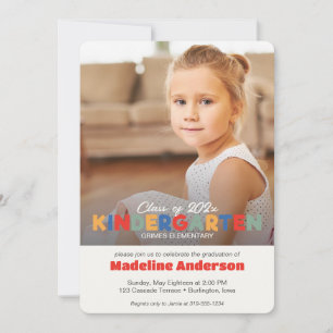 Anspruchsvoller Kindergarten Abschluss Einladung