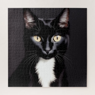Anspruchsvolles 676 Teile Schwarze Katze 20x20 Qua