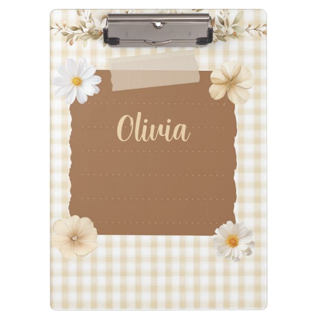 Anspruchsvolles Design mit ruhiger Briefmarke und  Klemmbrett (Vorderseite)