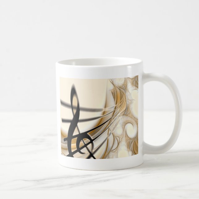 Anspruchsvolles klassisches Notendesign-Zubehör Kaffeetasse (Rechts)