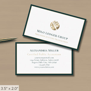 Anspruchsvolles Luxus-Gold-Logo Visitenkarte