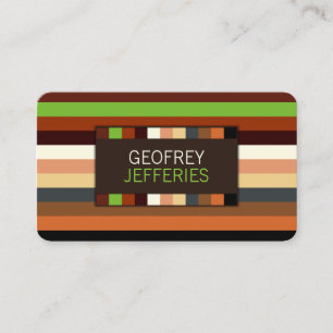 Anspruchsvolles Streifenmuster Visitenkarte
