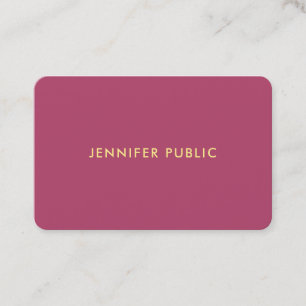 Anspruchsvolles Template Beruflich Trendy Luxury Visitenkarte