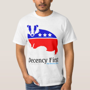 ANSTAND ZUERST - offizielles T-Stück des T-Shirt