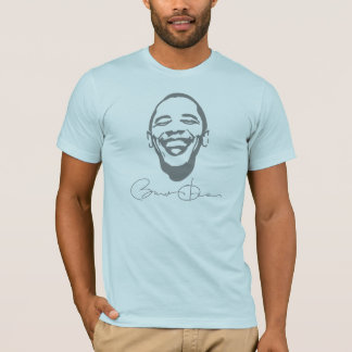 Ansteckender T - Shirt Obama Lächeln-w/Signature