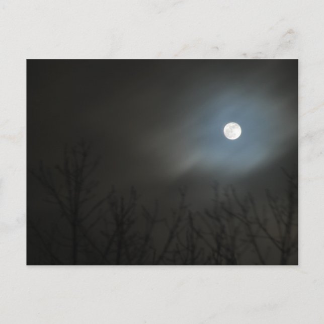 Ansteigender Mond Postkarte (Vorderseite)