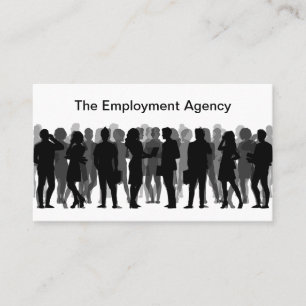 Anstellung Agency Recruiter Business Cards Visitenkarte