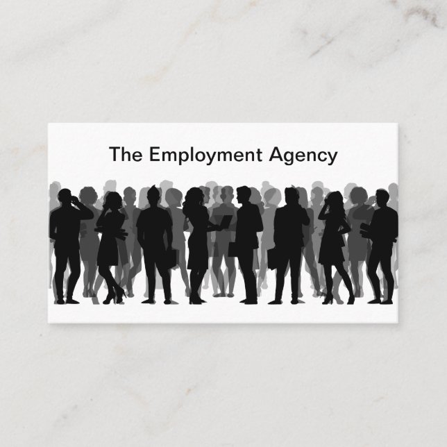 Anstellung Agency Recruiter Business Cards Visitenkarte (Vorderseite)