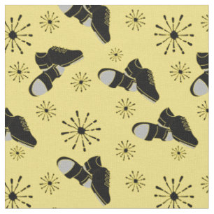 Anstich Dancers Gold und Black Anstich Shoes Gemus Stoff