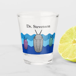 Anstieg der Trilobiten - prähistorisches Tier Schnapsglas