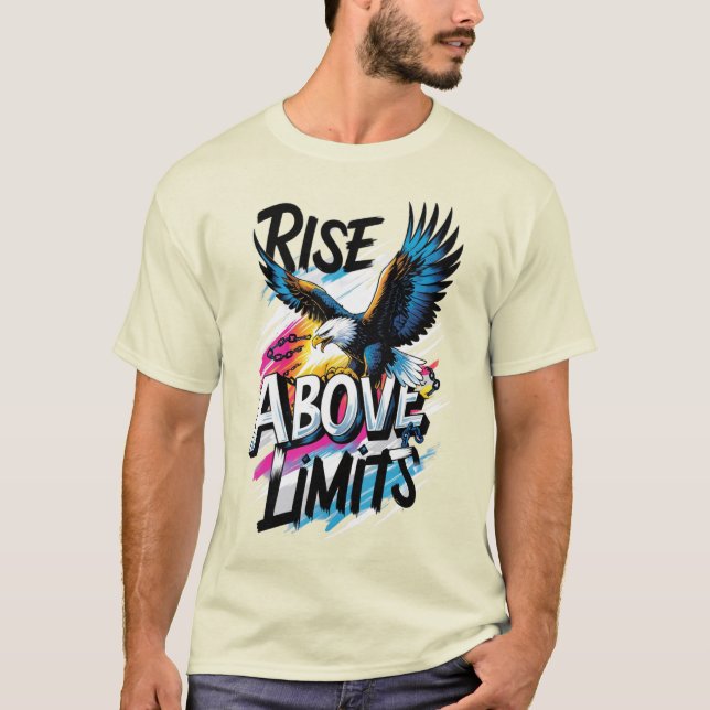 Anstieg oberhalb der Limits Adler-T - Shirt (Vorderseite)