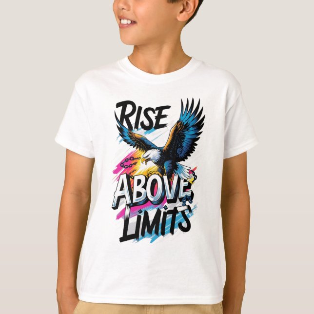 Anstieg oberhalb der Limits Adler-T - Shirt (Vorderseite)