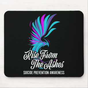 Anstieg von Phoenix aus dem Asche Suizidprävention Mousepad
