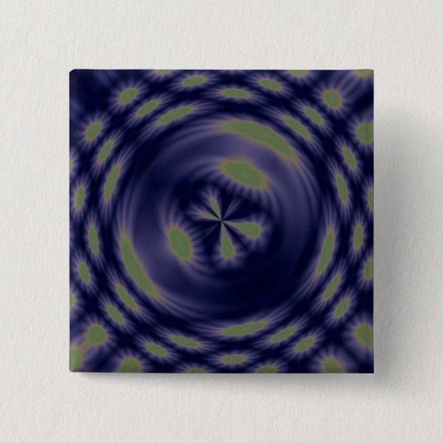 Anstract Art Fantasy Stars Button (Vorderseite)