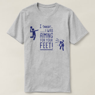 "Anstrebend Ihre Füße" lustiges Pickleball Shirt