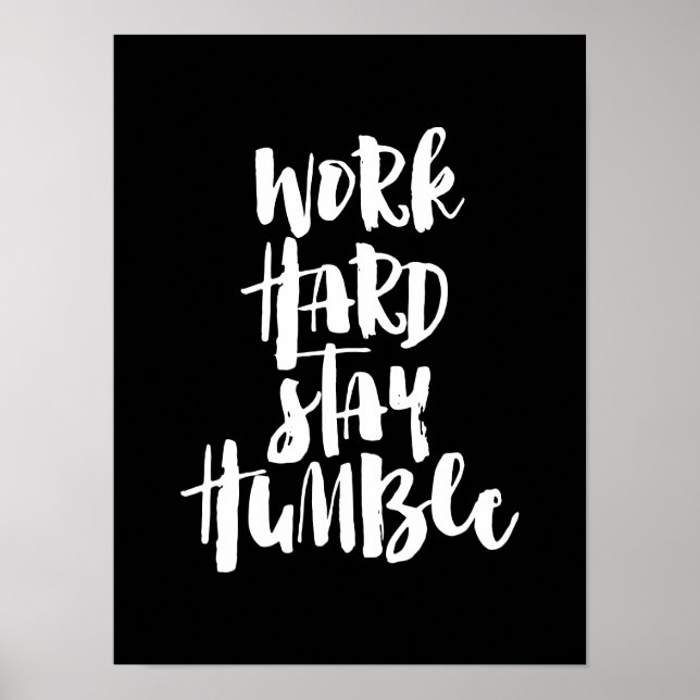 Anstrengend bleibe arbeiten poster (Vorne)