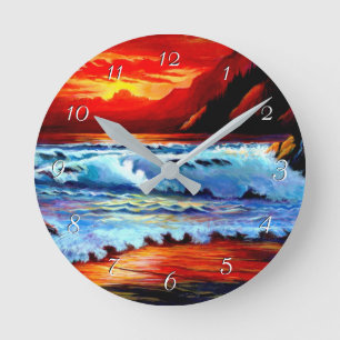 Anstrich Sonnenuntergang rund um die Uhr