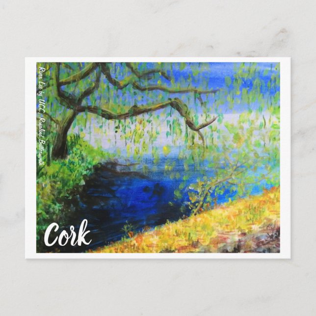 Anstrich von Cork Willows durch River Lee Postkart Postkarte (Vorderseite)
