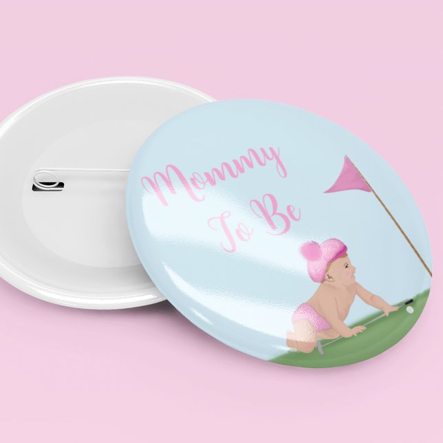 Anstrich von Golf Baby Girl Sweet Caddy Big Sister Button (Von Creator hochgeladen)