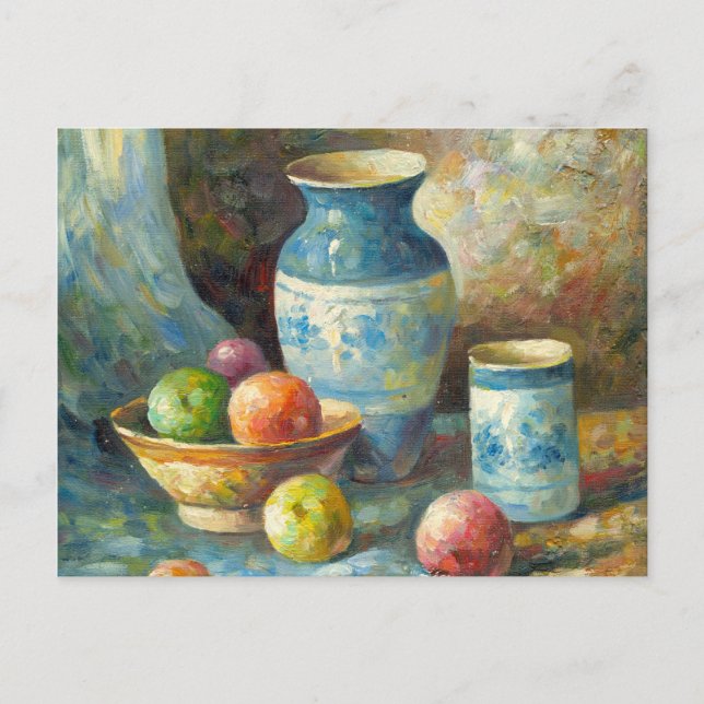 Anstrich von Obst- und Töpferschiffen Postkarte (Vorderseite)