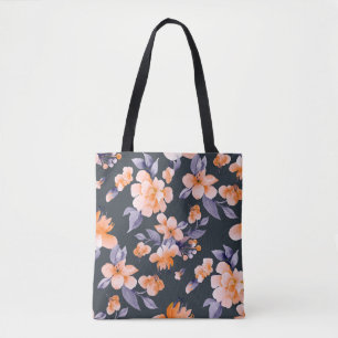 Anstrichene Blume nahtlose Hintergrunddarstellung Tasche