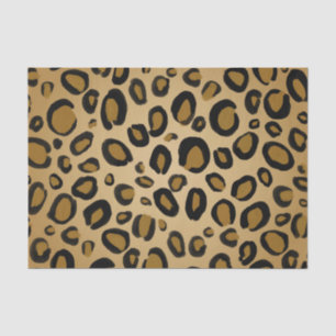 Anstrichene Cheetah Leopard Druckpunkte Gold Beige Seidenpapier