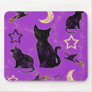 Anstrichene Katzen und Hexenhüter-Mauspad Mousepad
