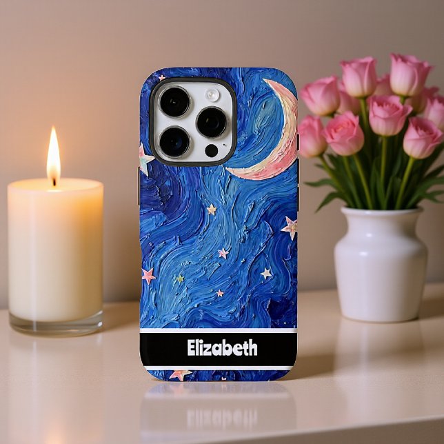 Anstrichene Mondlicht Starry Phone Cover (Von Creator hochgeladen)